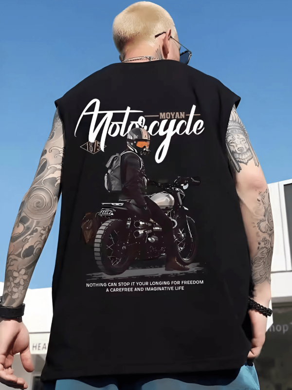 tank top motorcycle black 2