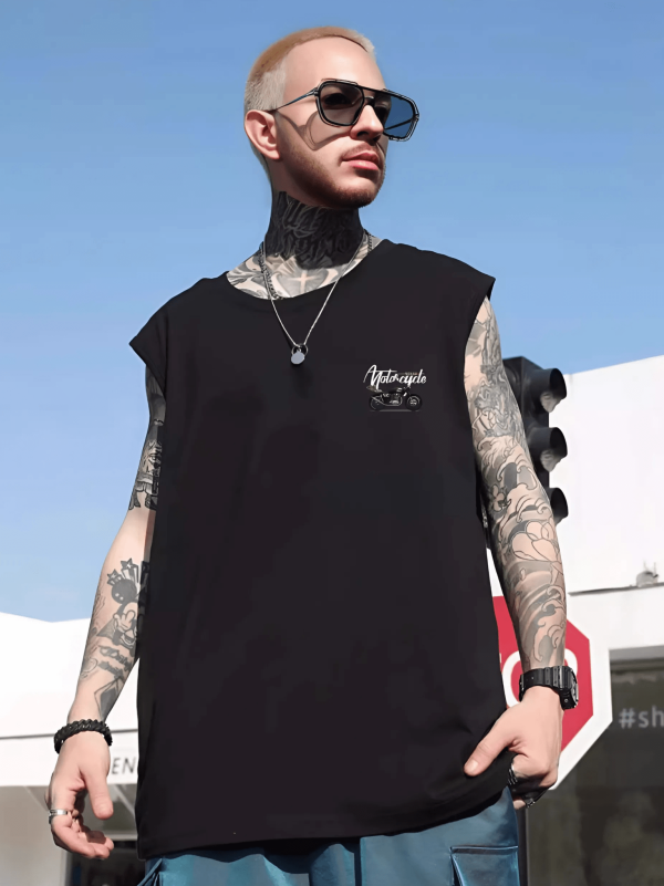 tank top motorcycle black