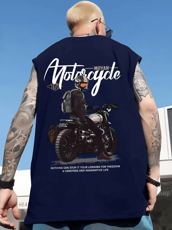 tank top motorcycle blue 2