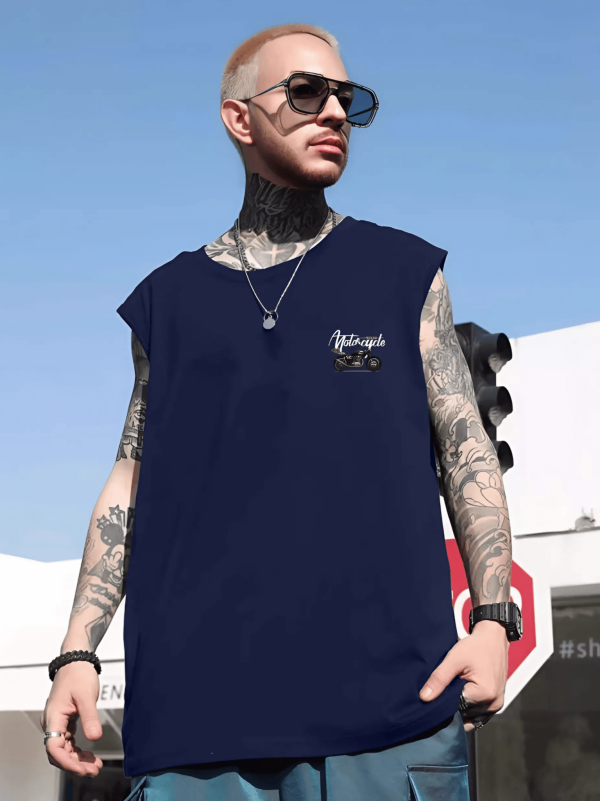 tank top motorcycle blue