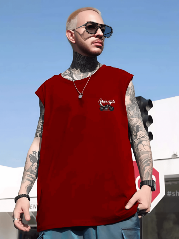 tank top motorcycle red